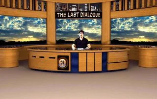 a man behind a desk
