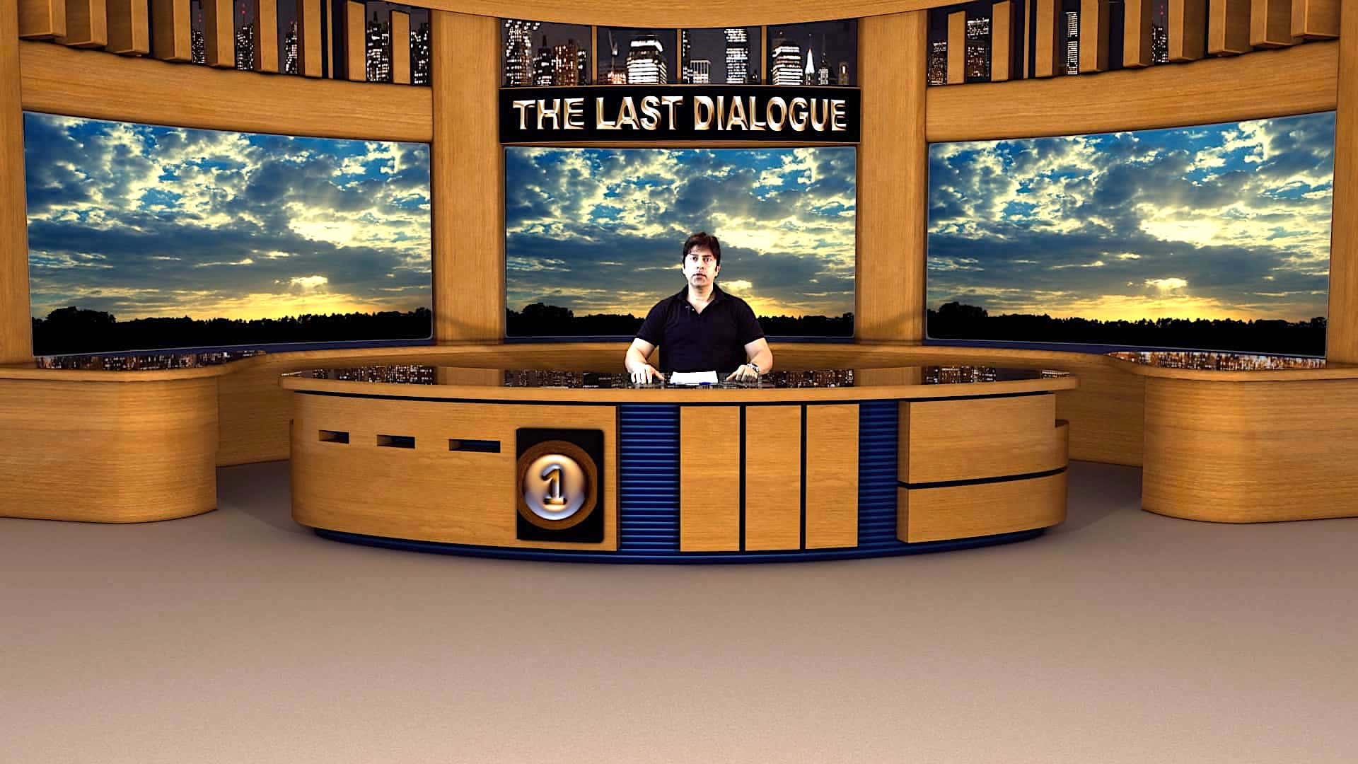 a man behind a desk
