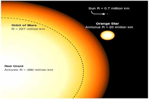 Red Giant Stars Comparison Red Giant Stars Comparison