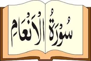 Image showing Quran and Surah Anam Written On It