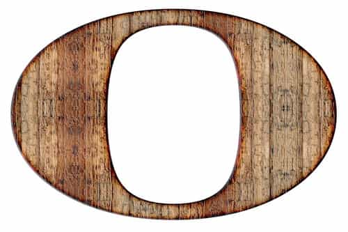 Wood textured Letter O