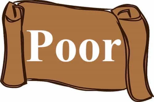 Poor in Bible Poor in Bible