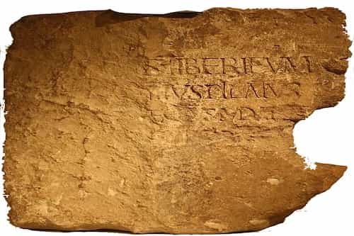 The Pilate Inscription The Pilate Inscription Stone