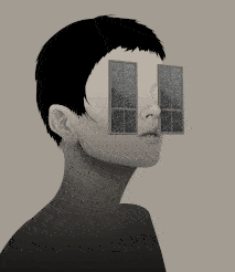 Clouds Thunder Rain A Face With Windows As Eyes