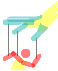 Puppet Movements Hand Controlling Puppet