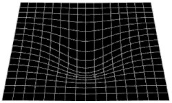 Spacetime Curved Pic Showing Curved Spacetime