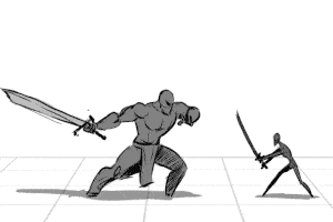 Animation of Sword fighting