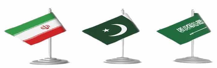 Pakistan Iran Saudi Arabia 2 Flags Of Pakistan Iran Ksa