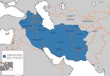 Map of Safavid Empire