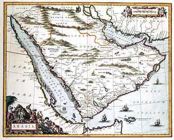 Saudi Arabia Saudi Arabia Map Old