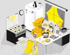 Home Life Cooking Routine Life Kitchen