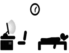 Routine Life Chores Routine Life Work Computer Bed Sleep