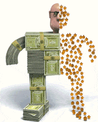 Animation Showing a person (Boss) With Cash Animation Showing a person (Boss) With Cash