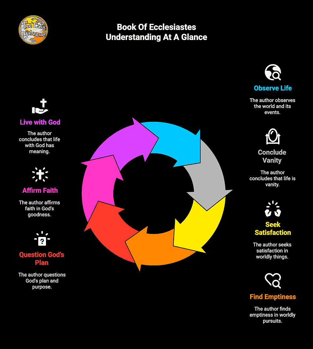 Book Of Ecclesiastes Topics Summary Infographic Showing Book Of Ecclesiastes Understanding At A Glance