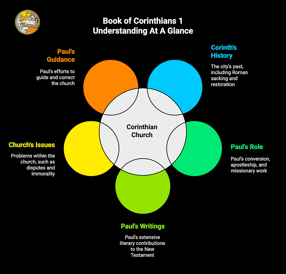 Infographic Showing Book Of Corinthians 1 Understanding At A Glance