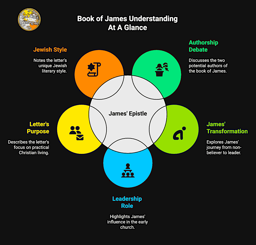 Book of James Topics Summary Infographic Showing Book Of James Understanding At A Glance