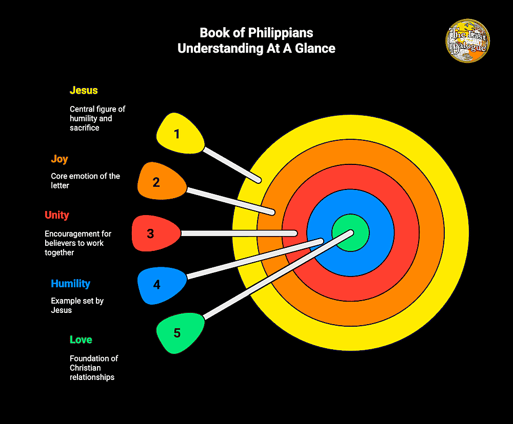 Book of Philippians Topics Summary Infographic Showing Book Of Philippians Understanding At A Glance