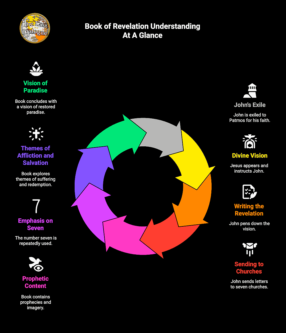 Book of Revelation Topics Summary Infographic Showing Book Of Revelation Understanding At A Glance