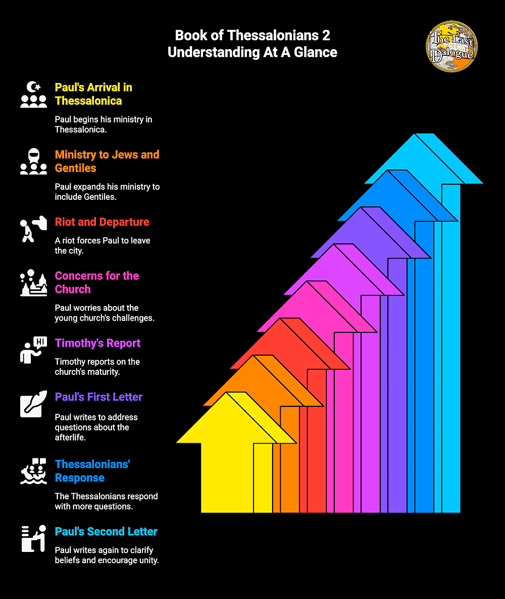 Infographic Showing Book Of Thessalonians 2 Understanding At A Glance