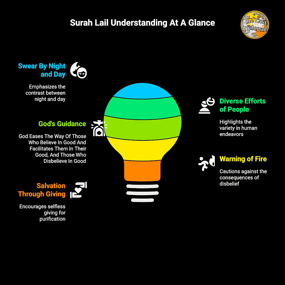 Infographic Showing Surah Lail Understanding At A Glance