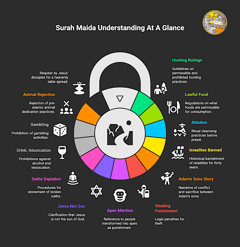 Infographic Showing Surah Maida Understandig At A Glance